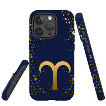 For iPhone 15 Pro Max Case Tough Protective Cover, Aries Sign | Protective Covers | iCoverLover Australia