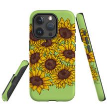 For iPhone 15 Pro Case Tough Protective Cover, Sunflowers | Protective Covers | iCoverLover Australia