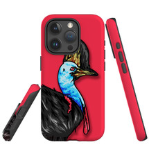 For iPhone 15 Pro Case Tough Protective Cover, Cassowary Portrait | Protective Covers | iCoverLover Australia