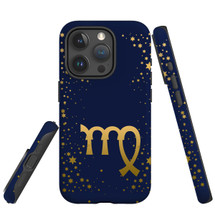 For iPhone 15 Pro Max Case Tough Protective Cover, Virgo Sign | Protective Covers | iCoverLover Australia