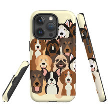 For iPhone 15 Pro Max Case Tough Protective Cover, Seamless Dogs | Protective Covers | iCoverLover Australia