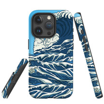 For iPhone 15 Pro Max Case Tough Protective Cover, Japanese Wave | Protective Covers | iCoverLover Australia