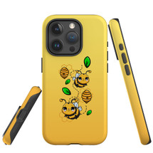 For iPhone 15 Pro Case Tough Protective Cover, Honey Bees | Protective Covers | iCoverLover Australia