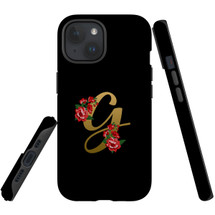 For iPhone 15 Case Tough Protective Cover, Embellished Letter G | Protective Covers | iCoverLover Australia