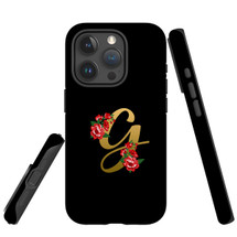 For iPhone 15 Pro Max Case Tough Protective Cover, Embellished Letter G | Protective Covers | iCoverLover Australia