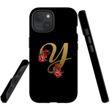 For iPhone 15 Case Tough Protective Cover, Embellished Letter Y | Protective Covers | iCoverLover Australia