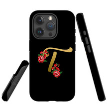 For iPhone 15 Pro Case Tough Protective Cover, Embellished Letter T | Protective Covers | iCoverLover Australia