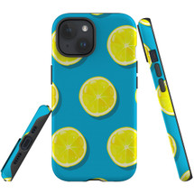 For iPhone 15 Plus Case Tough Protective Cover, Lemon Slices | Protective Covers | iCoverLover Australia