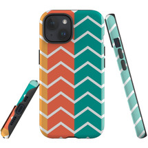 For iPhone 15 Plus Case Tough Protective Cover, Colourful Zigzag | Protective Covers | iCoverLover Australia