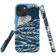 For iPhone 15 Plus Case Tough Protective Cover, Japanese Wave | Protective Covers | iCoverLover Australia