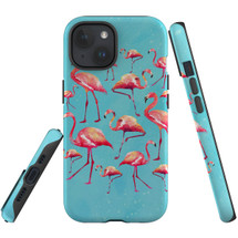 For iPhone 15 Plus Case Tough Protective Cover, Flamingoes | Protective Covers | iCoverLover Australia