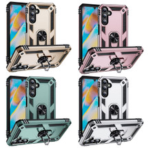 For Samsung Galaxy A15 Case - Shockproof, Durable TPU + PC Protective Cover, Metal Ring, Gold | iCoverLover.com.au