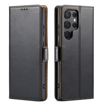 Samsung Galaxy S24 Ultra, S24+ Plus, S24+ Plus Leather Case - Black Flip Wallet Cover