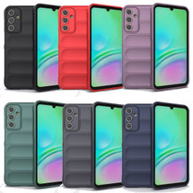 For Samsung Galaxy A15 5G & A15 4G Case - Wavy Shield, Durable TPU + Flannel Protective Cover, Black | iCoverLover.com.au