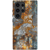 Golden Marble Mystery Cover for Galaxy S24 Ultra, S24+ Plus, S24 | Veiled Elegance