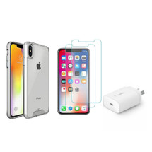 Max iPhone XS Max Complete Protection: Case, [2-Pack] Screen Guards, & Belkin Charger | iCoverLover