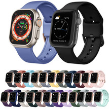 For Apple Watch Series 8, 41-mm Case, Pin Buckle Silicone Watch Strap | iCoverLover.com.au