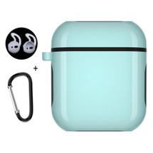 For AirPods 2nd Gen Case, Armor Cover, Snap Hook & Ear Clips, Cyan | iCoverLover Australia