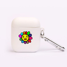 For AirPods 2nd Gen, Protective TPU Box, Snap Hook, Colourful Happy Flower | iCoverLover Australia