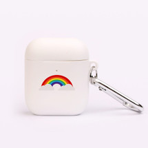 For AirPods 2nd Gen, Protective TPU Box, Snap Hook, Rainbow Connecting Clouds | iCoverLover Australia