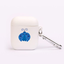 For AirPods 2nd Gen, Protective TPU Box, Snap Hook, Ladybug in Blue | iCoverLover Australia