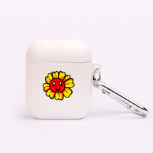 For AirPods 2nd Gen, Protective TPU Box, Snap Hook, Smiling Flower | iCoverLover Australia