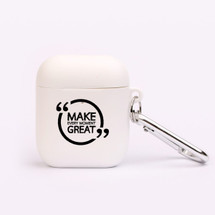 For AirPods 2nd Gen, Protective TPU Box, Snap Hook, "Make Every Moment Great" | iCoverLover Australia