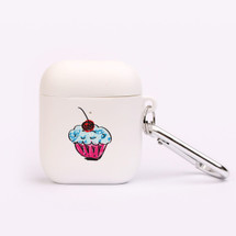 For AirPods 1st Gen, Protective TPU Box, Snap Hook, Drawn Cherry-on-Top Sundae | iCoverLover Australia