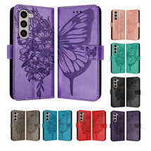 For Samsung Galaxy Z Fold6 Case, Butterfly Embossed Folio PU Leather Wallet Cover | iCoverLover.com.au
