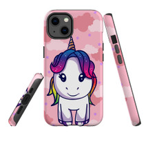 For iPhone 14 Pro Max, 14 Pro, 14 & Older Case, Protective Cover, Cute Unicorn | Protective Cases | iCoverLover.com.au