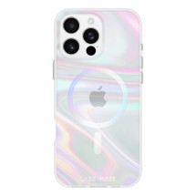 iPhone 16 Pro Max, 16 Case-Mate Soap Bubble Iridescent Compatible with MagSafe Cover