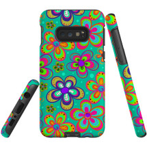 For Samsung Galaxy S10e Case Tough Protective Cover Retro Floral