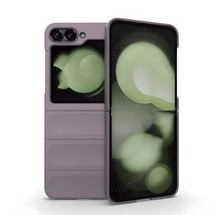 For Samsung Galaxy Z Flip7 FE Case - Wavy Shield, Durable TPU + Flannel Protective Cover, Purple | iCoverLover.com.au