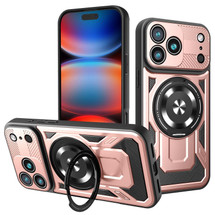 For iPhone 17 Pro Max, 17 Pro, 17 Air or 17 MagSafe Compatible Case - Rotating Kickstand Protective Cover, Rose Gold | iCoverLover.com.au