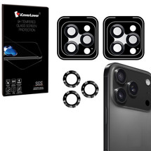 iPhone 17 Pro Max, 17 Pro, 17, 17 Air Lens Protectors [2-Pack] - Black Locator