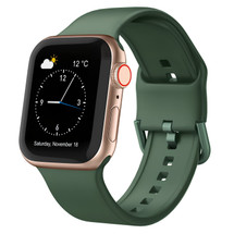 For Apple Watch SE (3rd Gen), 44-mm Case, Pin Buckle Silicone Watch Strap | iCoverLover.com.au