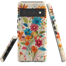 For Google Pixel 6 Pro Tough Protective Case, Floral Symphony | iCoverLover Australia