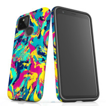 For Google Pixel 5 Tough Protective Case, Abstract Strokes | iCoverLover Australia