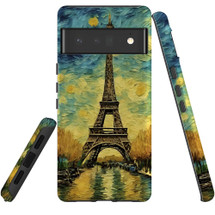 For Google Pixel 6 Pro Tough Protective Case, Eiffel Tower Painting | iCoverLover Australia