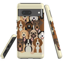 For Google Pixel 7 Case Tough Protective Cover Seamless Dogs | iCoverLover Australia