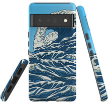 For Google Pixel 6 Pro Case Tough Protective Cover Japanese Wave | iCoverLover Australia