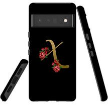 For Google Pixel 6 Pro Case Tough Protective Cover Embellished Letter X | iCoverLover Australia