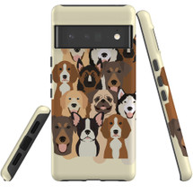 For Google Pixel 6 Pro Case Tough Protective Cover Seamless Dogs | iCoverLover Australia