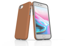 Brown For Apple iPhone SE 5G (2022)/SE (2020)/8/7 Tough Case, Protective Back Cover | iCoverLover Australia