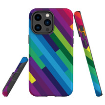 For iPhone 14 Pro Case Tough Protective Cover, Rainbow | iCoverLover Australia
