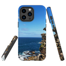For iPhone 14 Pro Case Tough Protective Cover, Ocean Cliffs | iCoverLover Australia