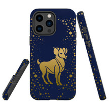 For iPhone 14 Pro Case Tough Protective Cover, Aries Drawing | iCoverLover Australia