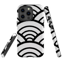 For iPhone 13 Pro Max Case, Protective Back Cover, Japanese Folk Waves | iCoverLover Australia