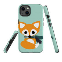For iPhone 13 Case, Protective Back Cover, Cute Brown Fox | iCoverLover Australia