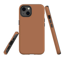 For iPhone 13 Case, Protective Back Cover, Brown | iCoverLover Australia